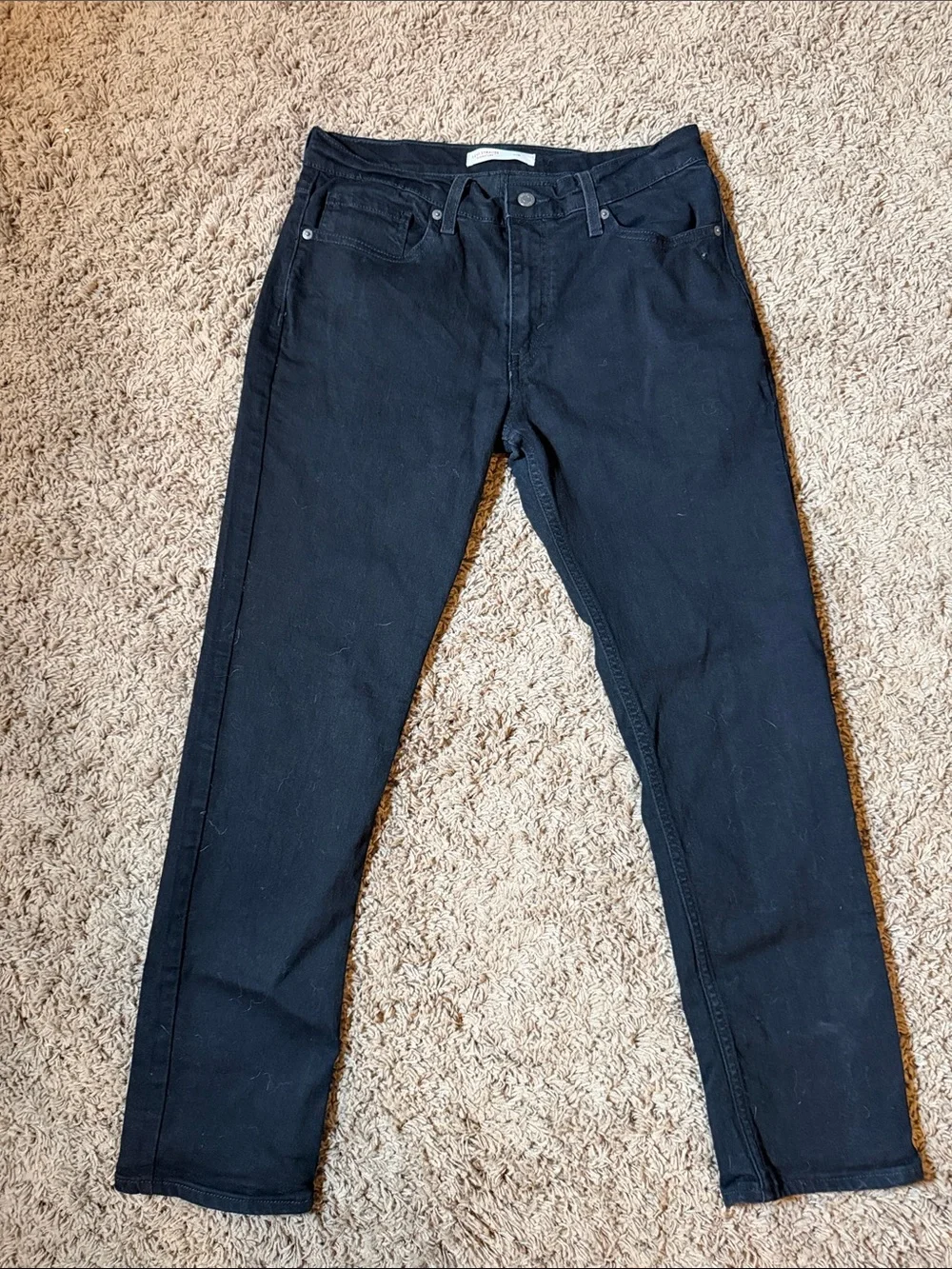 Levi's Men's Black Slim Straight Jeans Size 32x30